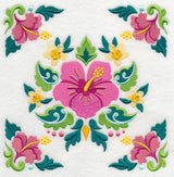 Hibiscus and Tropical Frame