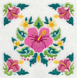 Hibiscus and Tropical Frame