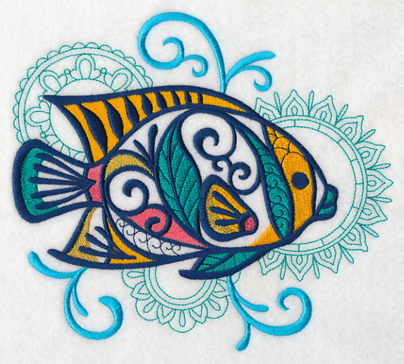 Tropical Fish with Mehndi Echo