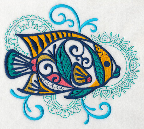 Tropical Fish with Mehndi Echo