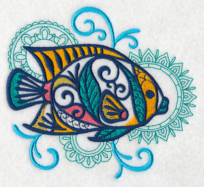 Tropical Fish with Mehndi Echo