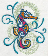 Seahorse with Mehndi Echo