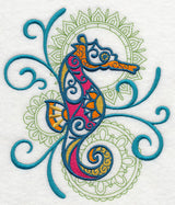 Seahorse with Mehndi Echo