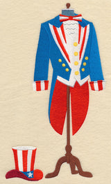 Star-Spangled Dress Form - His