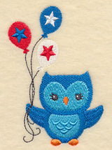Patriotic Hoot with Balloons