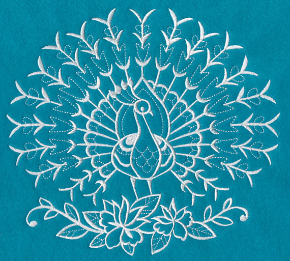 White Peacock (Whitework)