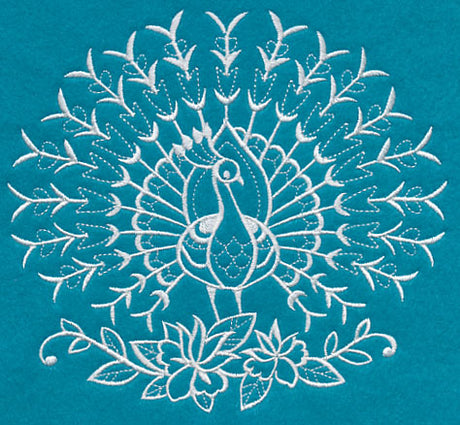 White Peacock (Whitework)