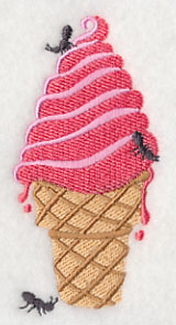 Picnic Ants with Ice Cream Cone