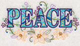 Peace with Vintage Flower Fade