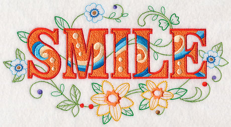 Smile with Vintage Flower Fade