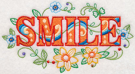 Smile with Vintage Flower Fade