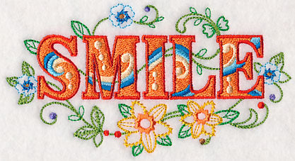 Smile with Vintage Flower Fade