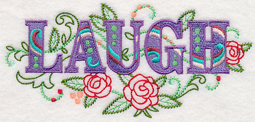 Laugh with Vintage Flower Fade