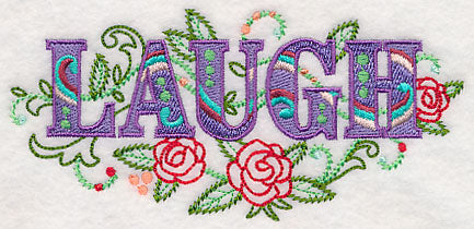 Laugh with Vintage Flower Fade