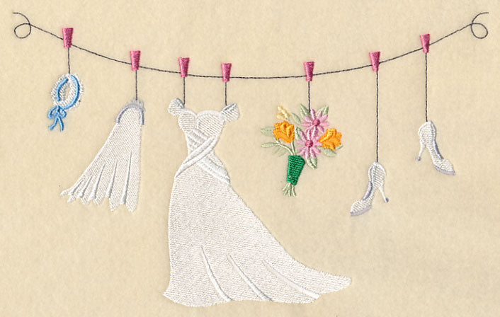 Wedding Clothesline - Bride