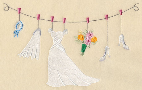 Wedding Clothesline - Bride