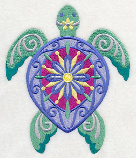 Flower Power Sea Turtle