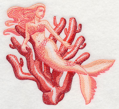 Mermaid and Coral Sketch