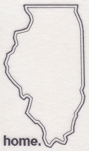 Illinois Outline (Vintage)