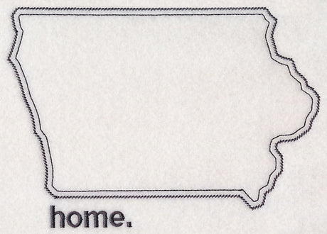Iowa Outline (Vintage)