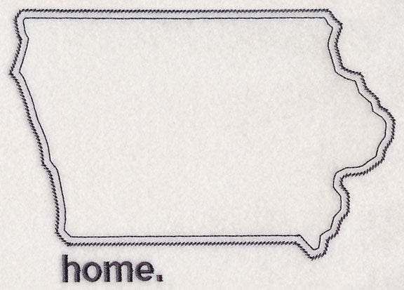 Iowa Outline (Vintage)