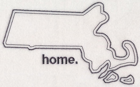 Massachusetts Outline (Vintage)