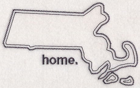 Massachusetts Outline (Vintage)