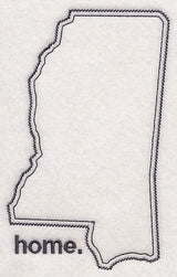 Mississippi Outline (Vintage)