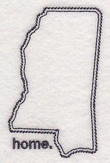 Mississippi Outline (Vintage)