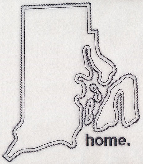 Rhode Island Outline (Vintage)