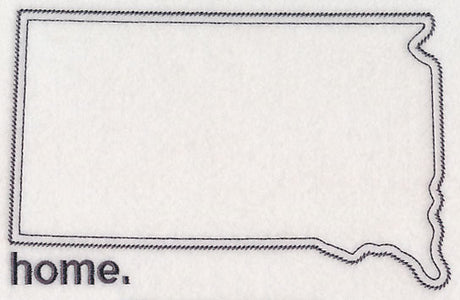 South Dakota Outline (Vintage)