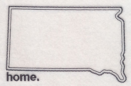 South Dakota Outline (Vintage)