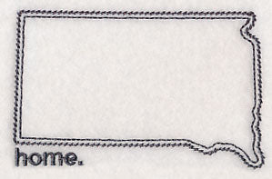 South Dakota Outline (Vintage)
