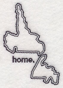 Newfoundland and Labrador Outline (Vintage)