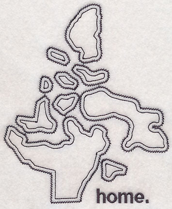 Nunavut Territory Outline (Vintage)
