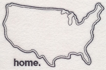 United States of America Outline (Vintage)