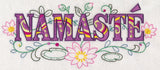 Namaste with Vintage Flower Fade