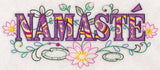 Namaste with Vintage Flower Fade