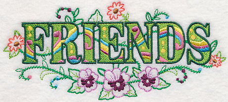 Friends with Vintage Flower Fade