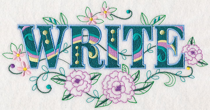 Write with Vintage Flower Fade
