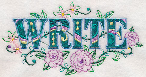 Write with Vintage Flower Fade