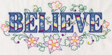 Believe with Vintage Flower Fade