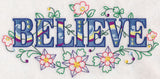 Believe with Vintage Flower Fade