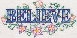 Believe with Vintage Flower Fade
