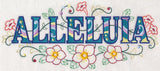 Alleluia with Vintage Flower Fade