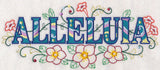 Alleluia with Vintage Flower Fade