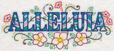 Alleluia with Vintage Flower Fade