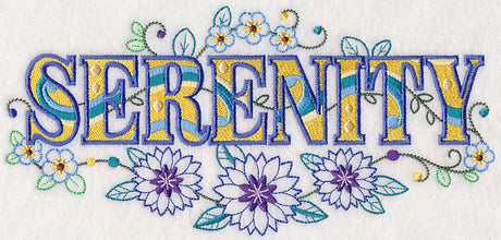 Serenity with Vintage Flower Fade