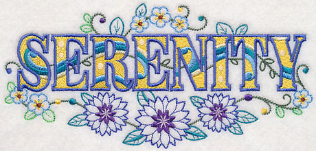 Serenity with Vintage Flower Fade