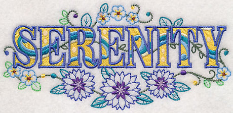 Serenity with Vintage Flower Fade